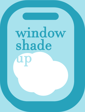 window shade up